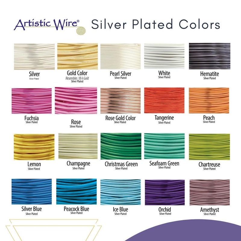 Artistic Wire, 24 Gauge Silver Plated Tarnish Resistant Colored Copper Craft Wire, Gold Color, 10 yd - Image 4